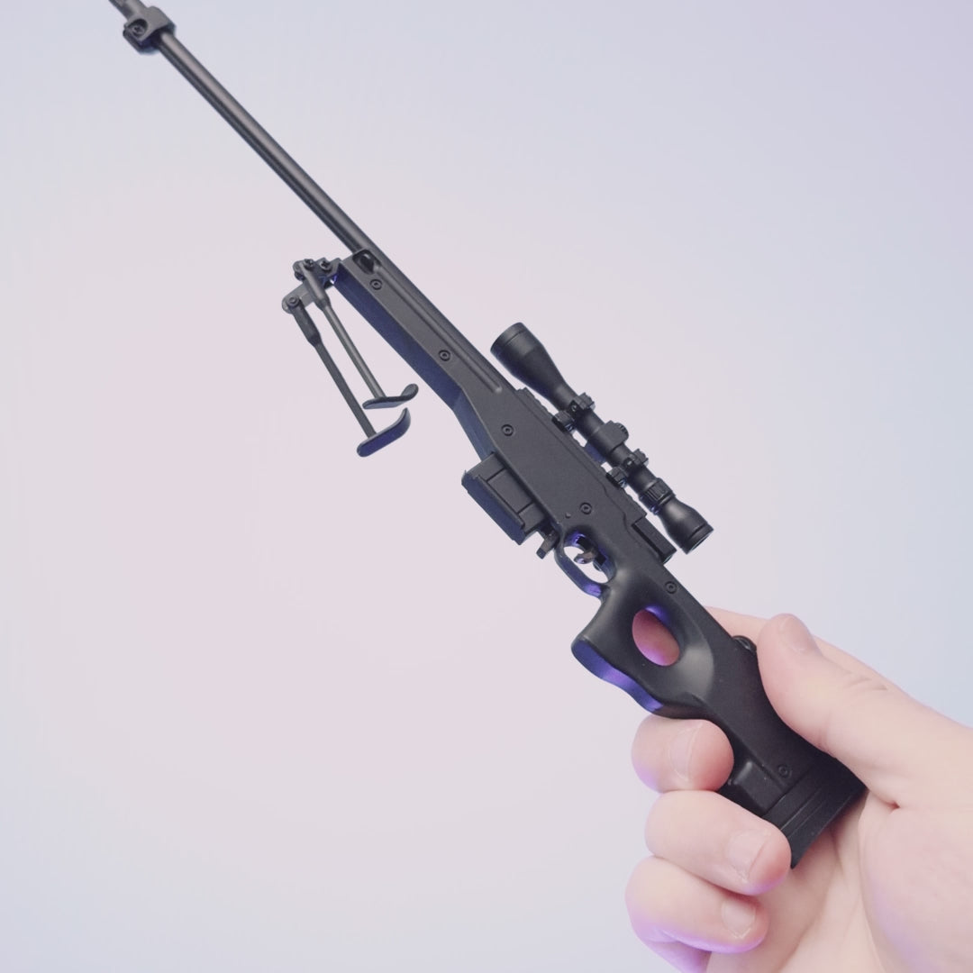 Miniature AWM L96A1 Model in Black | GoatGuns – Goat Guns